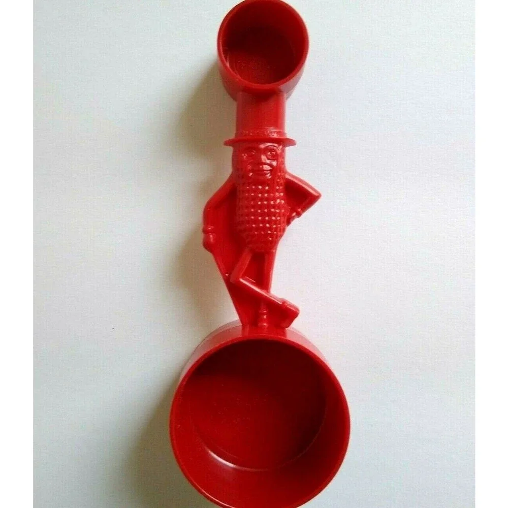 Peanut Vintage Red Measuring Spoon Scoop 1950's Planters Peanuts Kitchenware